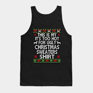 ugly christmas sweater family Tank Top